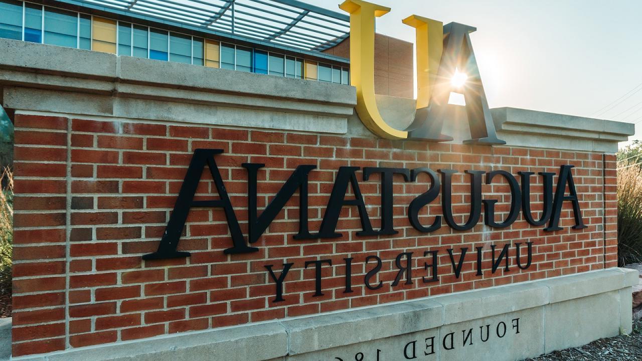 Augustana University Sign